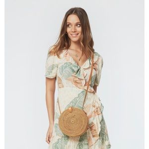 Rattan Amerii Circular purse